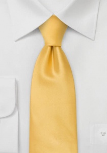 Cravate clip en microfibre jaune clair