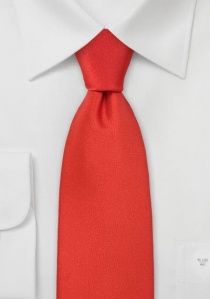Cravate unie rouge grenadine