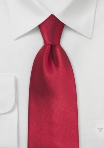 Cravate unie rouge