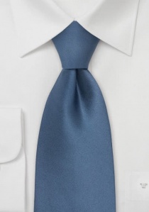 Cravate clip unie en bleu eldlem
