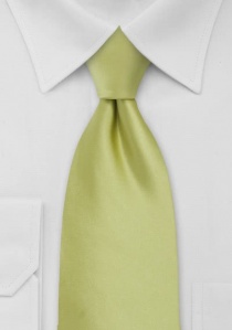 Cravate vert clair unie