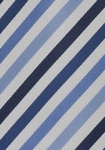 Multistripes Kinder-Krawatte blau/weiß