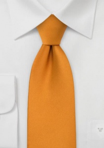 Cravate enfant orange uni