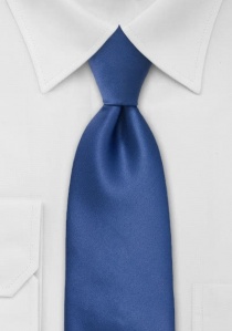 Cravate unicolore bleu foncé