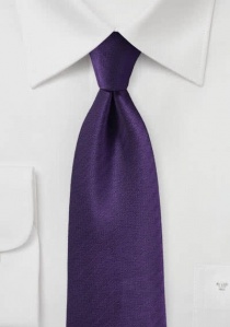 Cravate d'affaires violette à chevrons