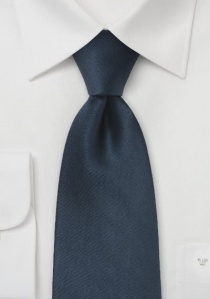 Cravate à clip bleu navy unie
