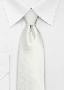 Cravate unie blanche