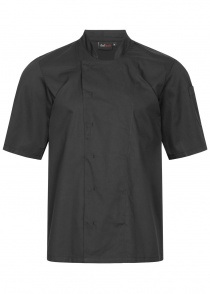Veste de cuisine noire pour homme (½ bras)