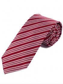 Cravate à rayures rouge blanc