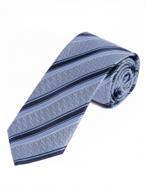 Cravate d'affaires longue motif structuré rayures