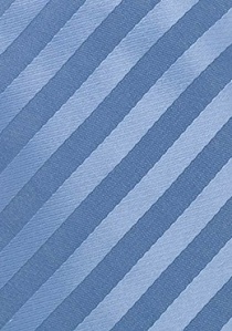 Cravate enfant rayée bleu grisé