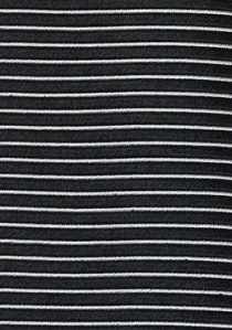 Cravate rayures horizontales argent noir