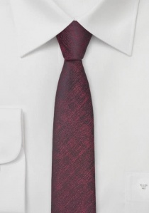 Trend-Krawatte schmal geformt weinrot