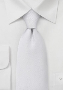 Cravate unie blanc neige
