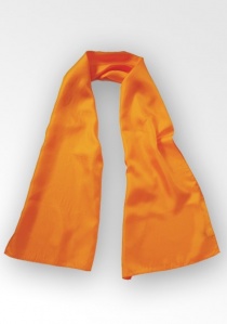 Écharpe femme soie orange