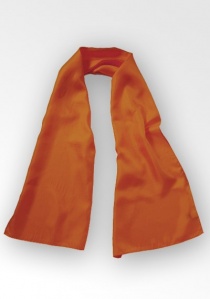 Écharpe femme soie orange