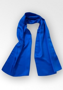 Écharpe femme soie bleue