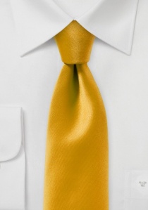 Cravate d'affaires à la mode monochrome jaune