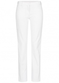 Pantalon blanc pour femme de chefmade (5 poches)