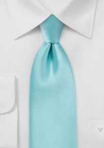 Cravate turquoise unie