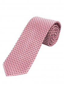 Cravate Décor structuré rose noir asphalte