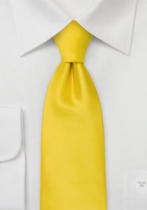 Cravate jaune éclat unie