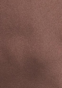Cravate marron chocolat unie
