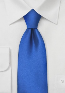 Cravate à clip bleu roi unie