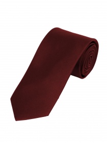 Cravate étroite unie rouge bordeaux