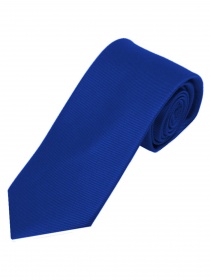 Cravate étroite unie bleu outremer