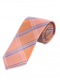 Cravate homme extra-étroite à carreaux