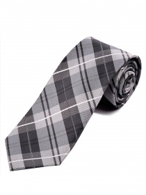 Cravate extra-mince pour hommes, motif glencheck