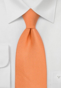Cravate quadrillage orange
