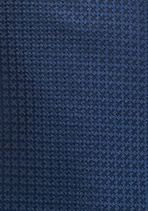 Cravate quadrillage bleu nuit