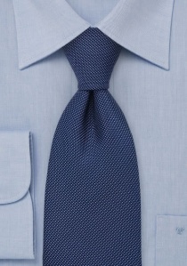 Cravate moderne bleu marine structurée