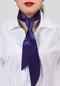 Cravate femme Limoges lilas