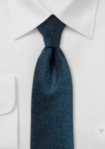 Cravate d'affaires mouchetée en bleu nuit