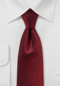 Cravate mouchetée en rouge