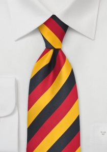Cravate Allemagne rouge noir jaune