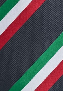 Cravate Italie vert blanc rouge