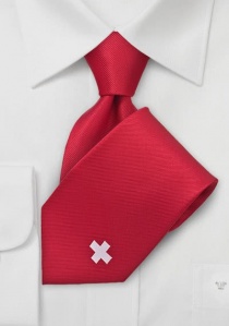 Cravate Suisse rouge