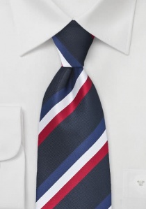 Cravate France bleu blanc rouge