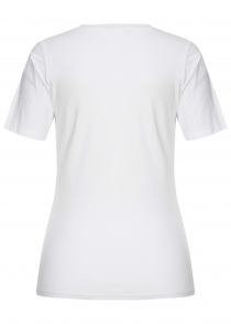 T-shirt pour femme avec stretch en blanc pas cher