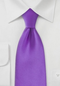 Cravate XXL unie violette