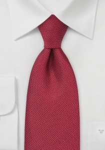 Cravate moderne rouge structurée