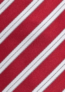 Cravate rouge rayures italiennes