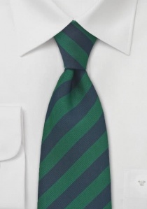 Cravate Devon XXL en vert/navy