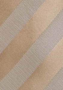 Krawatte Streifendesign sandfarben ecru