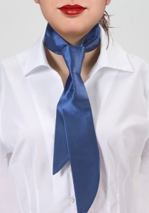 Cravate de service pour dames bleu royal Fibre