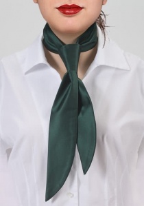 Cravate femme vert émeraud